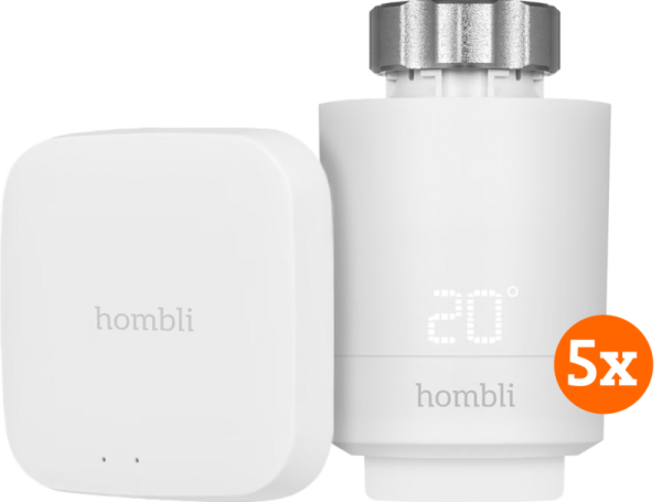 Hombli Smart Thermostat startpakket 5-Pack - vergelijk en bespaar - Vergelijk365