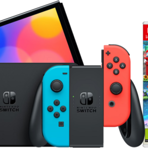 Nintendo Switch OLED Rood/Blauw + Super Mario Bros. Wonder - vergelijk en bespaar - Vergelijk365