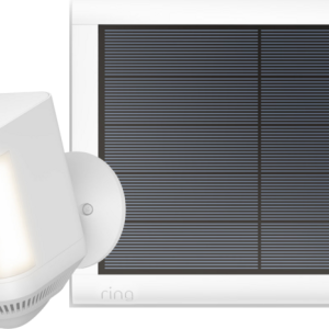 Ring Spotlight Cam Plus - Wit - Zwart + usb-C zonnepaneel - vergelijk en bespaar - Vergelijk365
