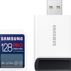 Samsung PRO Ultimate 128 GB (2023) SDXC + USB lezer - vergelijk en bespaar - Vergelijk365