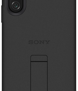 Sony Xperia 10 V Back Cover Zwart Met Standaard - vergelijk en bespaar - Vergelijk365