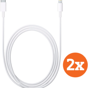 Apple Usb C naar Lightning Kabel 1m Kunststof Wit Duopack - vergelijk en bespaar - Vergelijk365