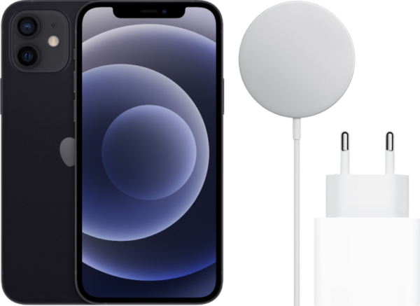 Apple iPhone 12 128GB Zwart - Magsafe Oplaadpakket - vergelijk en bespaar - Vergelijk365