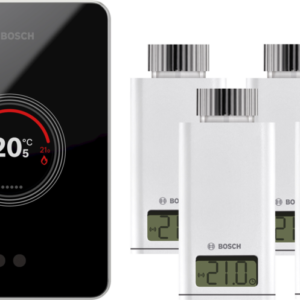 Bosch EasyControl CT200 zwart + 4x Bosch EasyControl Smart Radiator Thermostat RT10-RF - vergelijk en bespaar - Vergelijk365