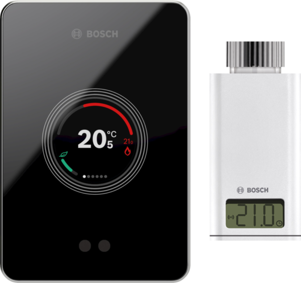 Bosch EasyControl CT200 zwart + Bosch EasyControl Smart Radiator Thermostat RT10-RF - vergelijk en bespaar - Vergelijk365