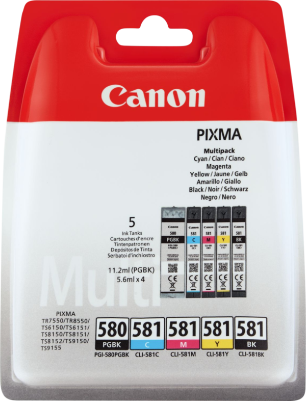 Canon PGI-580/CLI-581 Cartridges Combo Pack - vergelijk en bespaar - Vergelijk365
