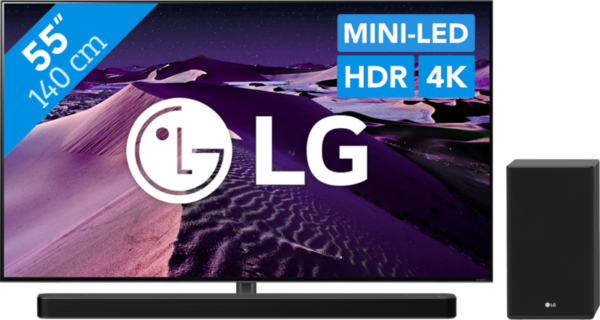 LG 55QNED866QA (2022) + soundbar - vergelijk en bespaar - Vergelijk365