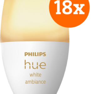 Philips Hue White Ambiance E14 18-Pack - vergelijk en bespaar - Vergelijk365
