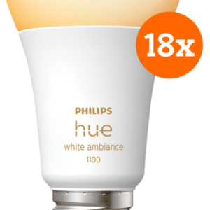 Philips Hue White Ambiance E27 1100lm 18-pack - vergelijk en bespaar - Vergelijk365