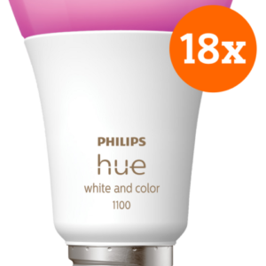 Philips Hue White and Color E27 1100lm 18-pack - vergelijk en bespaar - Vergelijk365