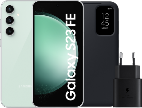 Samsung Galaxy S23 FE 128GB Groen 5G + Accessoirepakket - vergelijk en bespaar - Vergelijk365