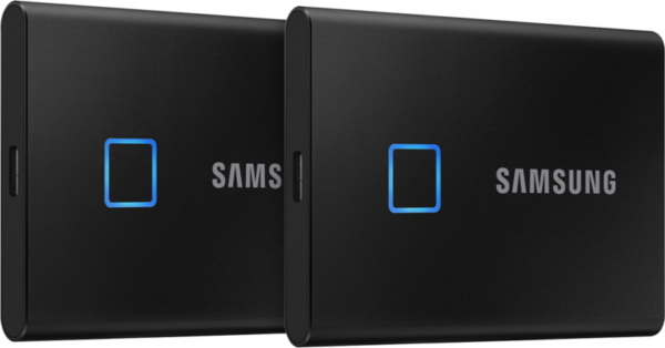 Samsung T7 Touch Portable SSD 1TB Zwart - Duo Pack - vergelijk en bespaar - Vergelijk365