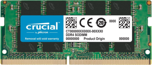 Crucial 8GB 2400MHz DDR4 SODIMM (1x8GB) - vergelijk en bespaar - Vergelijk365