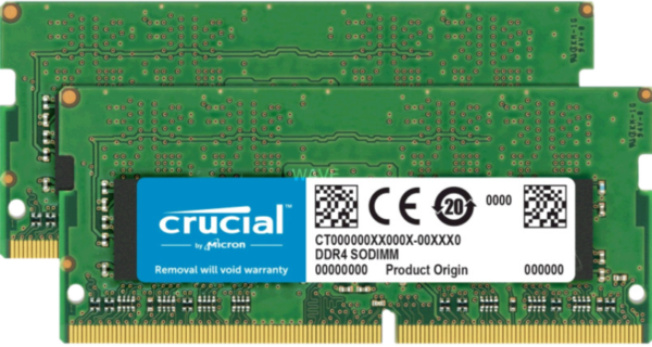 Crucial Apple 32GB DDR4 SODIMM 2400 MHz Kit (2x16GB) - vergelijk en bespaar - Vergelijk365