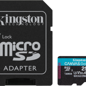 Kingston Canvas Go Plus 256GB microSDXC + SD Adapter - vergelijk en bespaar - Vergelijk365