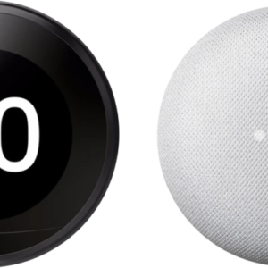 Nest Learning Thermostat V3 Premium Zwart + Google Nest Mini Wit - vergelijk en bespaar - Vergelijk365