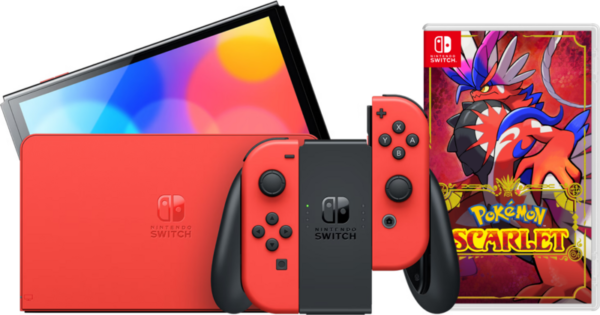 Nintendo Switch OLED Super Mario Editie + Pokémon Scarlet - vergelijk en bespaar - Vergelijk365