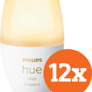 Philips Hue White Ambiance E14 12-Pack - vergelijk en bespaar - Vergelijk365