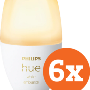 Philips Hue White Ambiance E14 6-Pack - vergelijk en bespaar - Vergelijk365