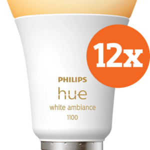 Philips Hue White Ambiance E27 1100lm 12-pack - vergelijk en bespaar - Vergelijk365
