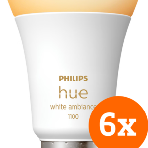 Philips Hue White Ambiance E27 1100lm 6-pack - vergelijk en bespaar - Vergelijk365
