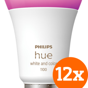 Philips Hue White and Color E27 1100lm 12-pack - vergelijk en bespaar - Vergelijk365