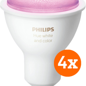 Philips Hue White and Color GU10 4-Pack - vergelijk en bespaar - Vergelijk365