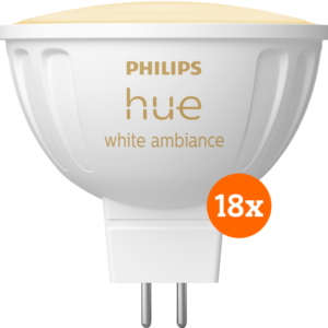 Philips Hue spot White Ambiance MR16 18-pack - vergelijk en bespaar - Vergelijk365