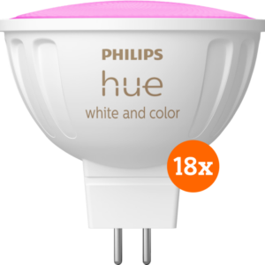 Philips Hue spot White and Color MR16 18-pack - vergelijk en bespaar - Vergelijk365