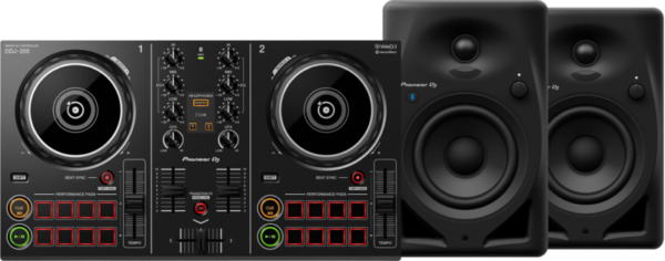 Pioneer DJ DDJ-200 + Pioneer DJ DM-40D-BT Zwart - vergelijk en bespaar - Vergelijk365