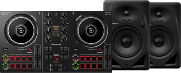 Pioneer DJ DDJ-200 + Pioneer DJ DM-50D-BT Zwart - vergelijk en bespaar - Vergelijk365