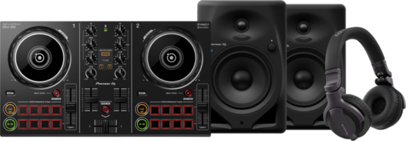 Pioneer DJ DDJ-200 + Pioneer DJ HDJ-CUE1 + Pioneer DJ DM-50D-BT Zwart - vergelijk en bespaar - Vergelijk365