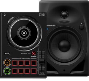 Pioneer DJ DDJ-200 + Pioneer DJ HDJ-X7 Zwart + Pioneer DJ DM-50D-BT - vergelijk en bespaar - Vergelijk365