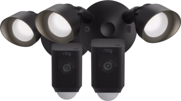 Ring Floodlight Cam Wired Plus Zwart Duo-pack - vergelijk en bespaar - Vergelijk365