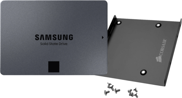 Samsung 870 QVO 1TB + Corsair SSD Mounting Bracket - vergelijk en bespaar - Vergelijk365