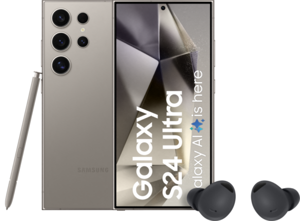 Samsung Galaxy S24 Ultra 512GB Grijs 5G + Galaxy Buds 2 Pro Zwart - vergelijk en bespaar - Vergelijk365