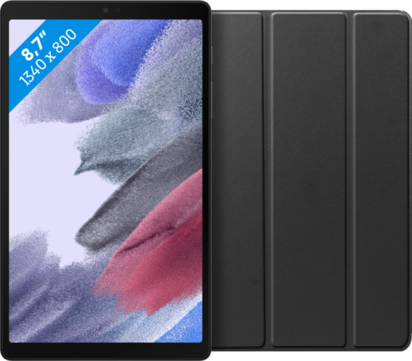 Samsung Galaxy Tab A7 Lite 32GB Wifi + 4G Zwart + Just in Case Book Case Zwart - vergelijk en bespaar - Vergelijk365