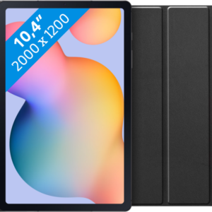 Samsung Galaxy Tab S6 Lite (2022) 128GB Wifi Grijs + Just in Case Tri-Fold Book Case Zwart - vergelijk en bespaar - Vergelijk365