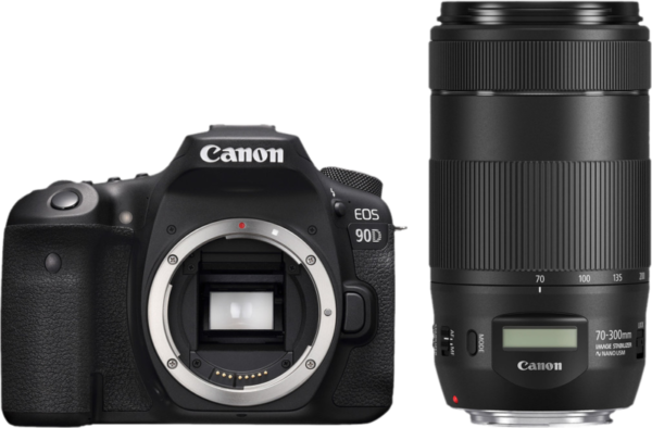 Canon EOS 90D + EF 70-300mm f/4-5.6 IS II USM - vergelijk en bespaar - Vergelijk365