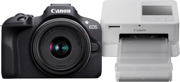 Canon EOS R100 + 18-45mm f/4.5-6.3 + SELPHY CP1500 Wit - vergelijk en bespaar - Vergelijk365