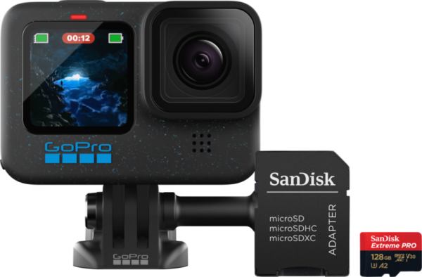 GoPro HERO 12 Black + 128 GB Geheugenkaart - vergelijk en bespaar - Vergelijk365