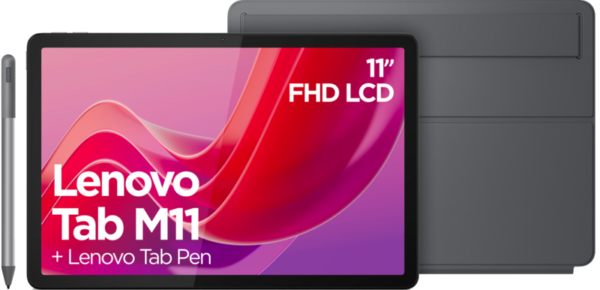 Lenovo Tab M11 11 inch 128GB Wifi Grijs + Book Case Grijs - vergelijk en bespaar - Vergelijk365