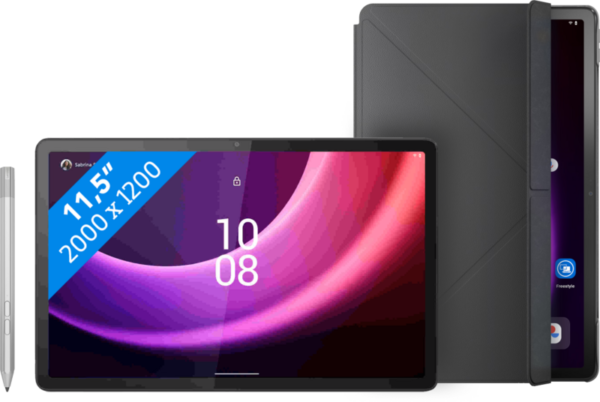 Lenovo Tab P11 (2de generatie) 128GB Wifi en 4G Grijs met Stylus + Book Case Grijs - vergelijk en bespaar - Vergelijk365