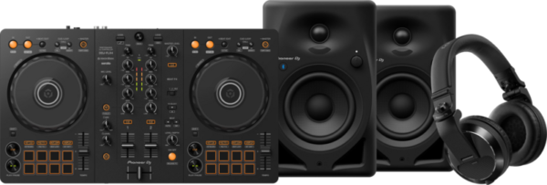 Pioneer DJ DDJ-FLX4 + Pioneer DJ HDJ-X7 Zwart + Pioneer DJ DM-40D-BT Zwart - vergelijk en bespaar - Vergelijk365