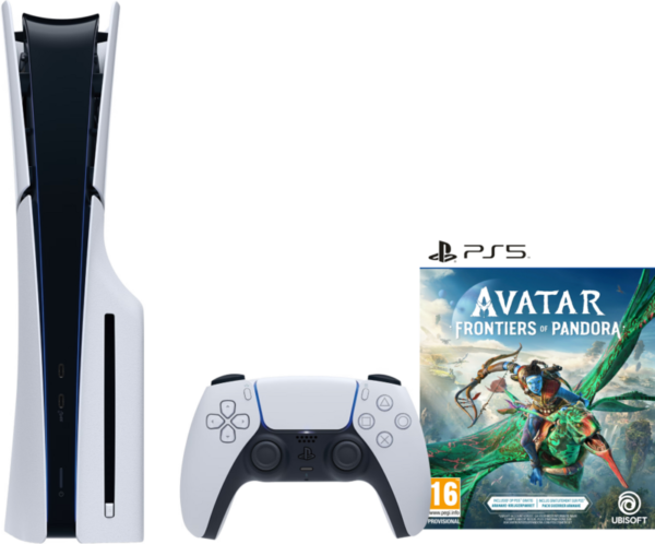 PlayStation 5 Slim Disc Edition + Avatar: Frontiers of Pandora - vergelijk en bespaar - Vergelijk365