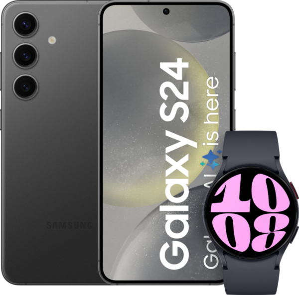 Samsung Galaxy S24 256GB Zwart + Galaxy Watch 6 Zwart 40mm - vergelijk en bespaar - Vergelijk365