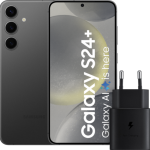 Samsung Galaxy S24 Plus 512GB Zwart 5G + Samsung Snellader 25 Watt Zwart - vergelijk en bespaar - Vergelijk365