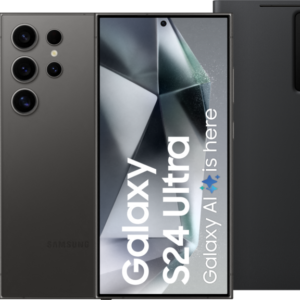 Samsung Galaxy S24 Ultra 256GB Zwart 5G + Smart View Book Case Zwart - vergelijk en bespaar - Vergelijk365