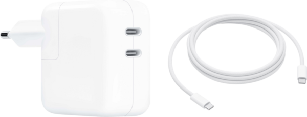 Apple 35W Power Adapter Met 2 Usb C Poorten + Apple usb C Oplaadkabel (2m) - vergelijk en bespaar - Vergelijk365