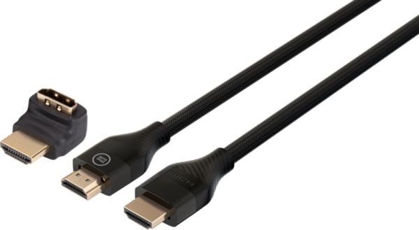BlueBuilt HDMI Kabel 4K 120Hz / 8K 60Hz Nylon 3 Meter + 90° adapter - vergelijk en bespaar - Vergelijk365
